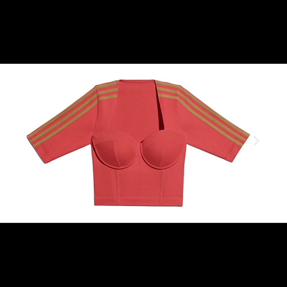 Brand New Ivy Park Coral Circular Knit Crop Top